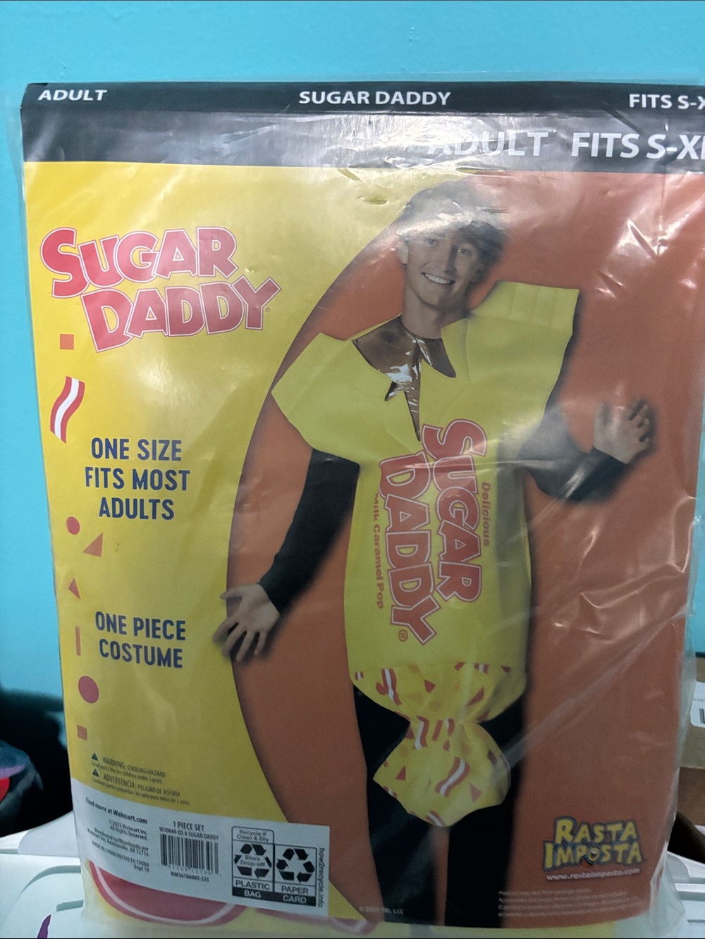 Yellow 'Sugar Daddy' adult Costume